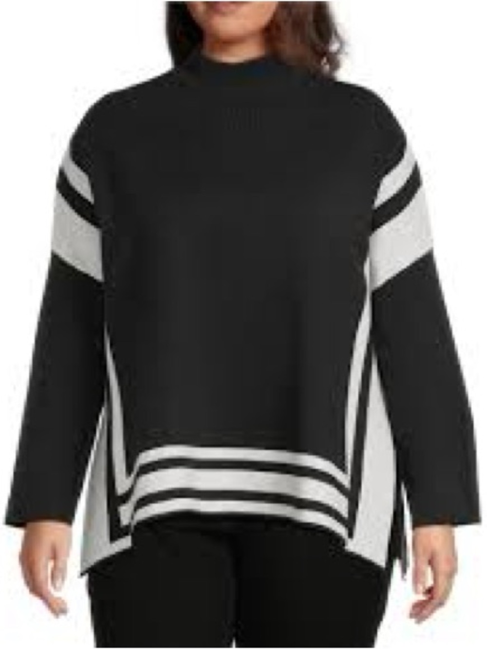 NWT Ali Miles Colorblock Sweater Size 2X
